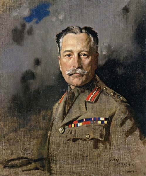 Sir William Orpen Field-Marshal Sir Douglas Haig,KT.GCB.GCVO,KCIE,Comander-in-Chief,France Germany oil painting art